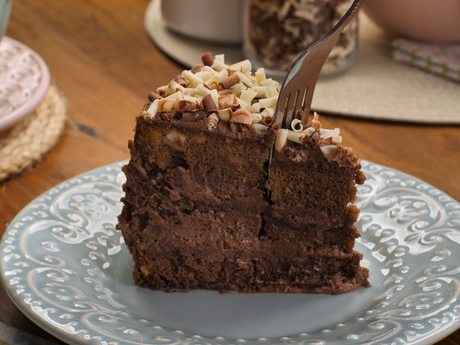Bolo mousse de nutella Bolo mousse de nutella