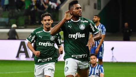 Borja fez seu 11º gol pelo Palmeiras em Libertadores (Foto: Nelson ALMEIDA / AFP) Borja fez seu 11º gol pelo Palmeiras em Libertadores (Foto: Nelson ALMEIDA / AFP)