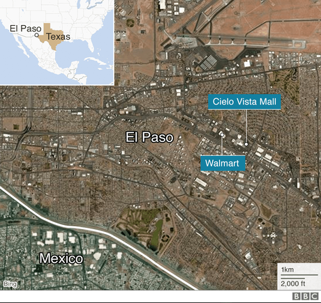 A map shows the location of the shooting A map shows the location of the shooting