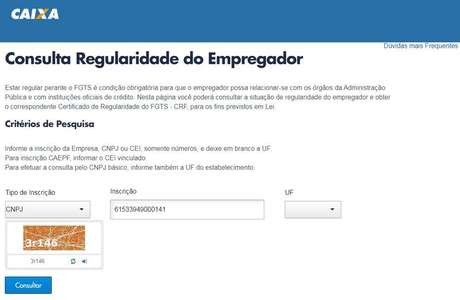 Consulta cnpj por razão social