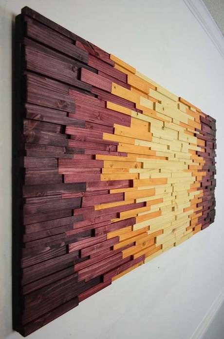 37. O efeito da marchetaria é também muito bonito aos olhos. Foto: Decor Fácil 37. O efeito da marchetaria é também muito bonito aos olhos. Foto: Decor Fácil