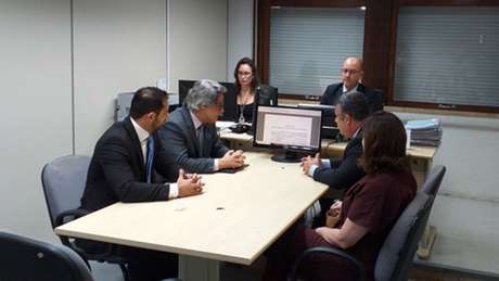 Flamengo e Ministério Público do Trabalho/RJ se reuniram às 10h desta manhã (Foto: Divulgação) Flamengo e Ministério Público do Trabalho/RJ se reuniram às 10h desta manhã (Foto: Divulgação)