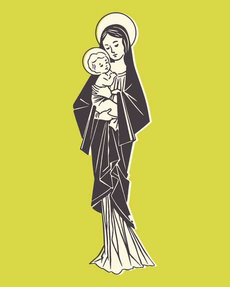 Madonna e a criança Madonna e a criança