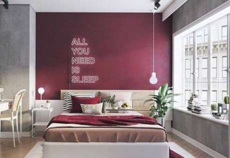 86. Cores para quartos vermelho – Por: Deu Decor