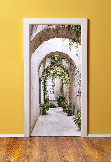 1. O adesivo de porta é uma forma divertida de customizar uma casa. Foto: Ali Express 1. O adesivo de porta é uma forma divertida de customizar uma casa. Foto: Ali Express