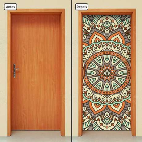 2. Com o adesivo de porta você pode ter diferentes desenhos. Foto: Americanas 2. Com o adesivo de porta você pode ter diferentes desenhos. Foto: Americanas