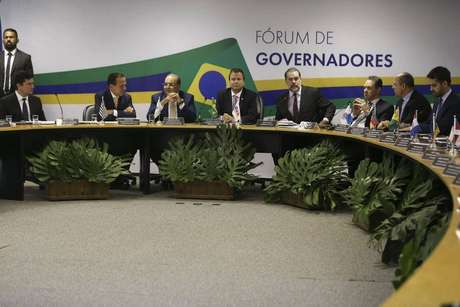 Governadores eleitos em 2018 participando de fórum em Brasília Governadores eleitos em 2018 participando de fórum em Brasília