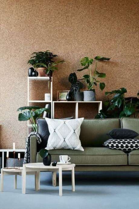 8. A cortiça oferece um tom diferente para a casa. Foto: Casa Claudia 8. A cortiça oferece um tom diferente para a casa. Foto: Casa Claudia