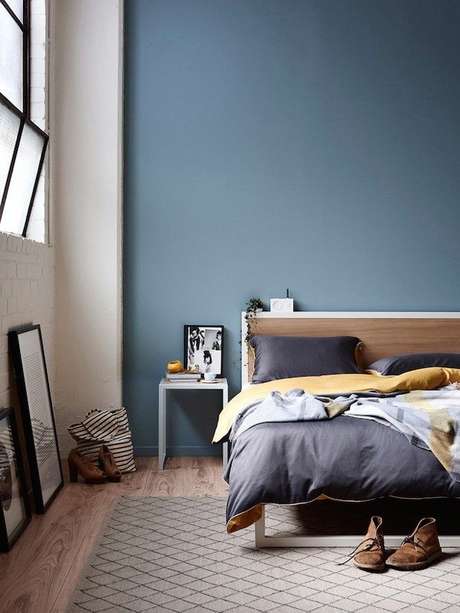55. Quarto moderno com pisos para quarto de madeira – Por: Pinterest 55. Quarto moderno com pisos para quarto de madeira – Por: Pinterest