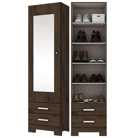 16. Sapateira com espelho e 3 gavetas. Fonte: Pinterest 16. Sapateira com espelho e 3 gavetas. Fonte: Pinterest