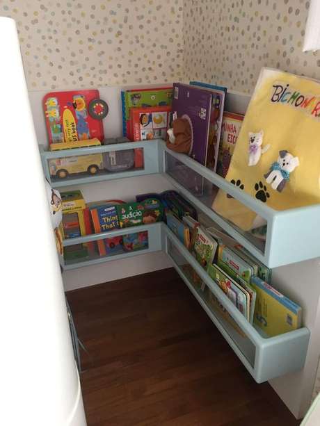 16. O revisteiro infantil costuma ser colorido e divertido. Foto: Pinterest 16. O revisteiro infantil costuma ser colorido e divertido. Foto: Pinterest