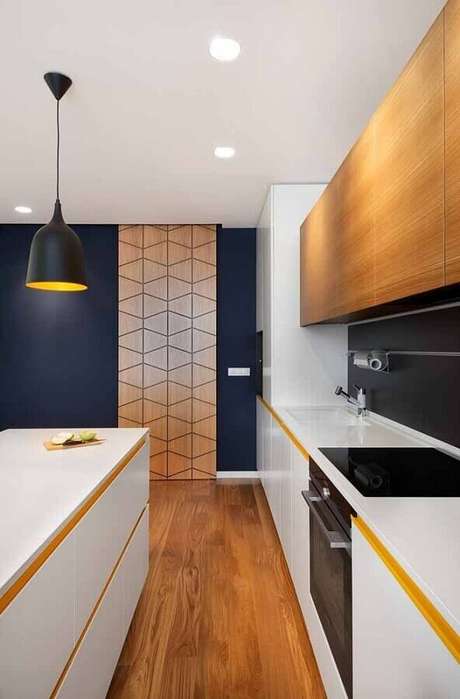 14. Invista na cor azul marinho para a decoração de ambientes modernos – Foto: Architizer 14. Invista na cor azul marinho para a decoração de ambientes modernos – Foto: Architizer
