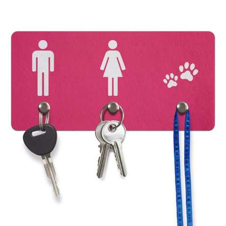 13. O porta chaves pode ser mais divertido do que muitos pensam. Foto: Amo Decorar 13. O porta chaves pode ser mais divertido do que muitos pensam. Foto: Amo Decorar