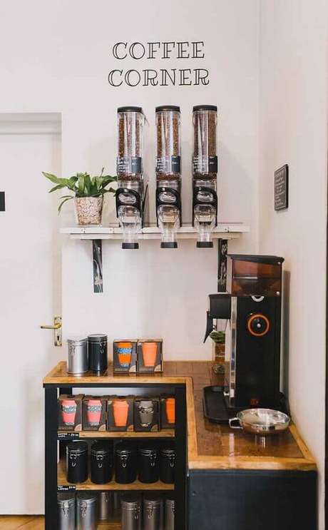 1. Invista em uma decoração bem charmosa para o seu cantinho do café – Foto: Pinterest 1. Invista em uma decoração bem charmosa para o seu cantinho do café – Foto: Pinterest