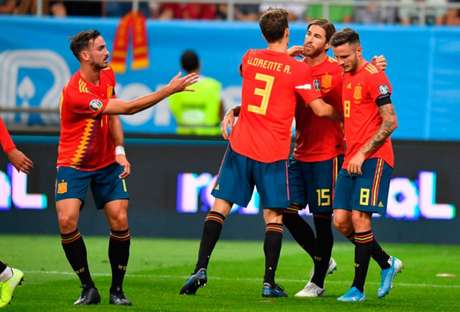 Sergio Ramos se tornou o 10º maior artilheiro da Espanha (Foto: DANIEL MIHAILESCU / AFP) Sergio Ramos se tornou o 10º maior artilheiro da Espanha (Foto: DANIEL MIHAILESCU / AFP)