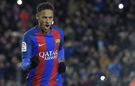 Neymar em campo pelo Barcelona (Foto: Lluis Gene / AFP) Neymar em campo pelo Barcelona (Foto: Lluis Gene / AFP)