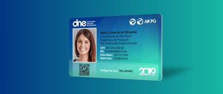 Modelo da atual carteirinha de estudante, oferecida pela UNE Modelo da atual carteirinha de estudante, oferecida pela UNE