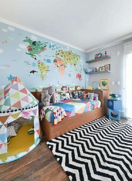 Papel De Parede Para Quarto Infantil 57 Modelos Para Se Inspirar Escolha entre nossos painéis, papeis ou adesivos. papel de parede para quarto infantil