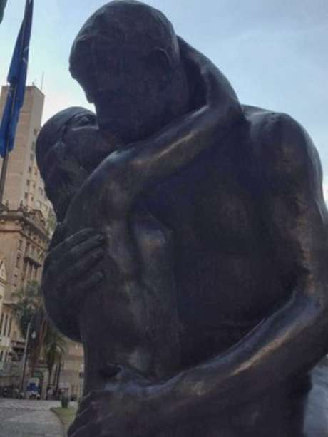 Desde 1966, estátua está no Largo São Francisco Desde 1966, estátua está no Largo São Francisco