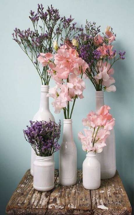 31. Garrafas decoradas para casamentos 31. Garrafas decoradas para casamentos