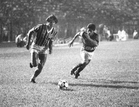 Grêmio e Flamengo se enfrentaram na semifinal da Libertadores de 1984 (Foto: Acervo/Gazeta Press)