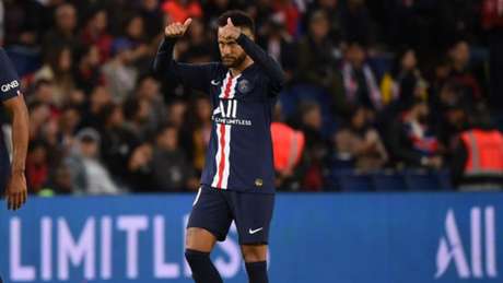 Neymar comemorou seu gol de forma bem discreta (Foto: Lucas BARIOULET / AFP) Neymar comemorou seu gol de forma bem discreta (Foto: Lucas BARIOULET / AFP)