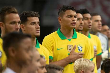 Thiago Silva justificou o empate (Foto: Lucas Figueiredo/CBF) Thiago Silva justificou o empate (Foto: Lucas Figueiredo/CBF)