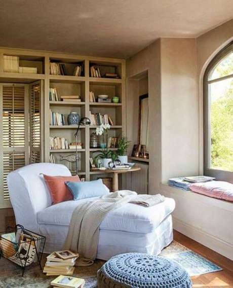 35. Decoração de cantinho da leitura com puff de crochê – Por: Revista VD 35. Decoração de cantinho da leitura com puff de crochê – Por: Revista VD