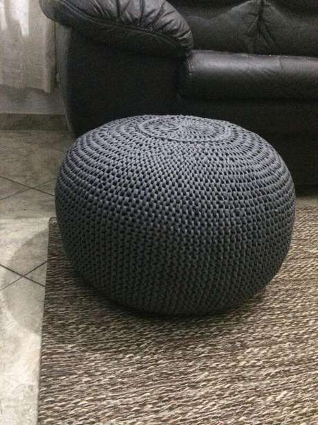52. Puff de crochê para sala – Por: Elo7 52. Puff de crochê para sala – Por: Elo7