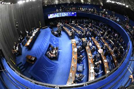 Plenário do Senado na votação em segundo turno da reforma da Previdência.