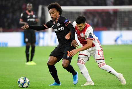 Chelsea venceu o AJax nesta quarta-feira (Foto: JOHN THYS/AFP) Chelsea venceu o AJax nesta quarta-feira (Foto: JOHN THYS/AFP)