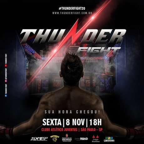 Thunder Fight 20 acontece no dia 8 de novembro, em São Paulo (Foto: Divulgação) Thunder Fight 20 acontece no dia 8 de novembro, em São Paulo (Foto: Divulgação)