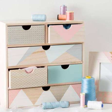 23. Gaveteiro organizador com estampa geométrica – Por: Print Pattern 23. Gaveteiro organizador com estampa geométrica – Por: Print Pattern