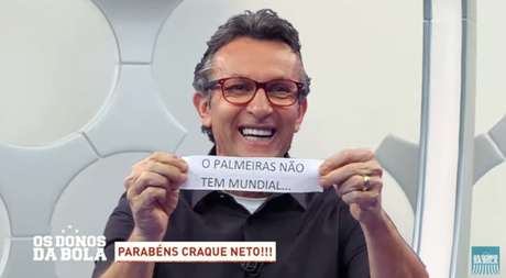 Neto provocou o Palmeiras após vitória do Flamengo contra o Botafogo (Reprodução) Neto provocou o Palmeiras após vitória do Flamengo contra o Botafogo (Reprodução)