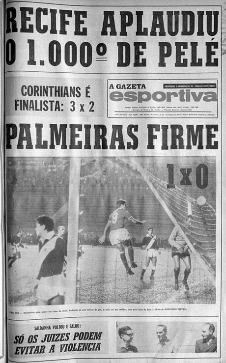 Capa da Gazeta Esportiva ( Foto: Acervo/Gazeta Press) Capa da Gazeta Esportiva ( Foto: Acervo/Gazeta Press)