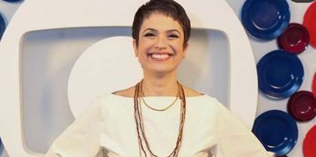 Sandra Annenberg durante gravação da mensagem de fim de ano da Globo: jornalista perdeu visibilidade na emissora