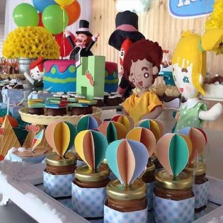 52. Potinhos decorados para festa tema Mundo Bita – Foto: Casa & Festa Decoração 52. Potinhos decorados para festa tema Mundo Bita – Foto: Casa & Festa Decoração