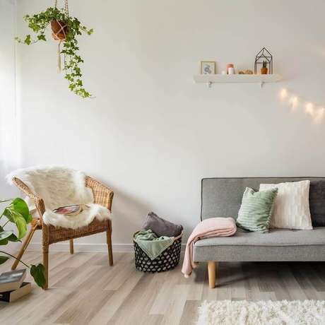 5. Vasos de plantas são ótimos para mudar o visual da sala de estar decorada – Foto: Habitissimo 5. Vasos de plantas são ótimos para mudar o visual da sala de estar decorada – Foto: Habitissimo