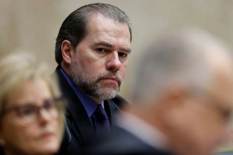 Presidente do STF, ministro Dias Toffoli, durante sessão do tribunal 
04/04/2018
REUTERS/Adriano Machado