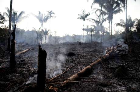 Imagem de queimada em região da Amazônia. (Arquivo: 20/8/2019. REUTERS/Bruno Kelly) 