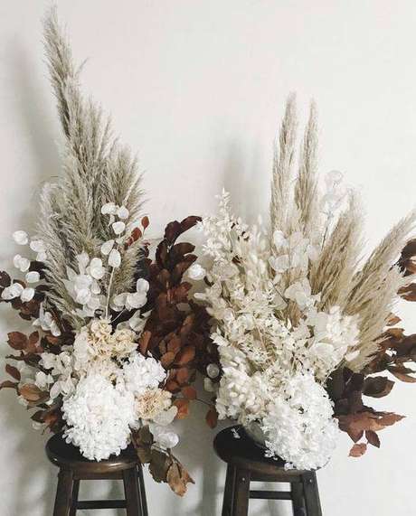 5. Você pode comprar flores secas naturais e artificiais. Foto: Pinterest 5. Você pode comprar flores secas naturais e artificiais. Foto: Pinterest