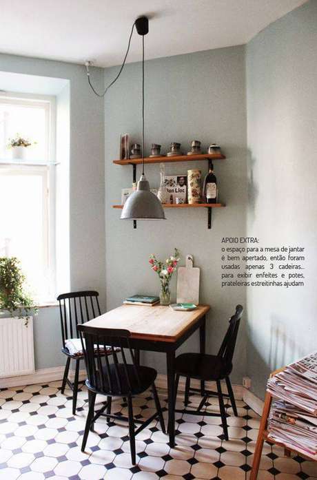 36. O contraste de cor é lindo em pisos antigos. Foto: Casa de Valentina 36. O contraste de cor é lindo em pisos antigos. Foto: Casa de Valentina