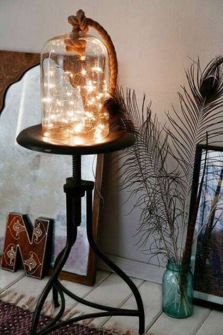 10. A redoma pode ser iluminada. Foto: Decor Fácil 10. A redoma pode ser iluminada. Foto: Decor Fácil