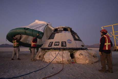 Após falhar em missão, cápsula Starliner volta para Terra Após falhar em missão, cápsula Starliner volta para Terra