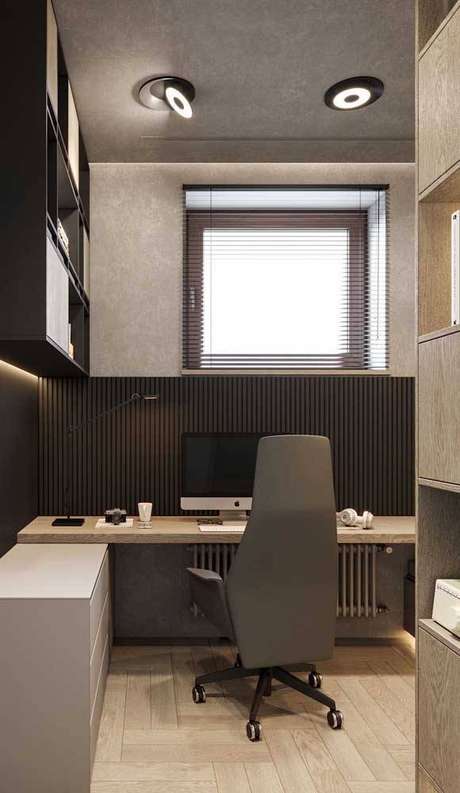 27. A poltrona giratória pode ter um design super moderno. Foto: Pinterest 27. A poltrona giratória pode ter um design super moderno. Foto: Pinterest