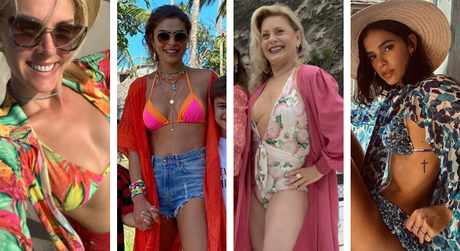 Famosas de saída de praia (Foto: Reprodução/Instagram)