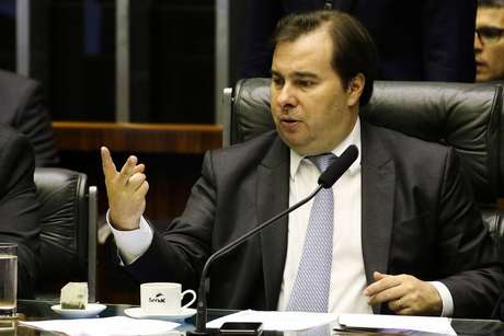 O presidente da Câmara dos Deputados, Rodrigo Maia (DEM-RJ) 