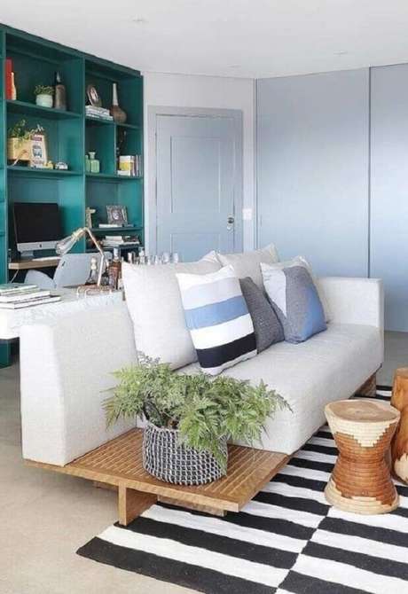 53. As almofadas decorativas para sofá podem transformar a decoração de um ambiente – Foto: Webcomunica