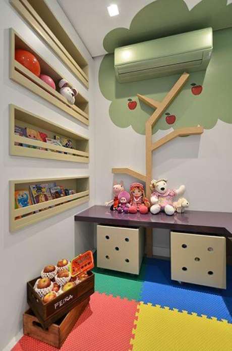 20. Brinquedoteca colorida para decoração criativa – Via: Cr Arquitetura e Paisagismo 20. Brinquedoteca colorida para decoração criativa – Via: Cr Arquitetura e Paisagismo