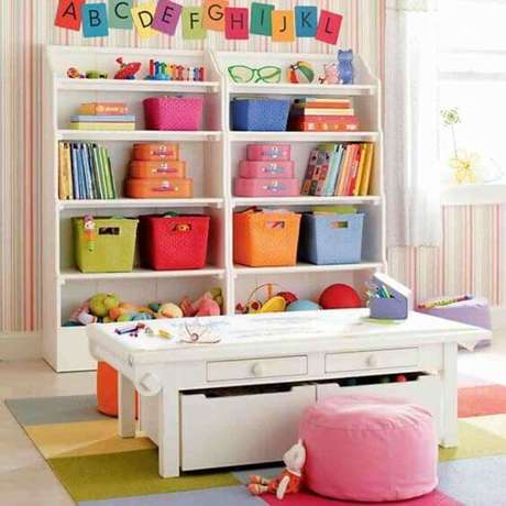 29. Faça uma linda brinquedoteca no seu quarto – Via: Avovó 29. Faça uma linda brinquedoteca no seu quarto – Via: Avovó